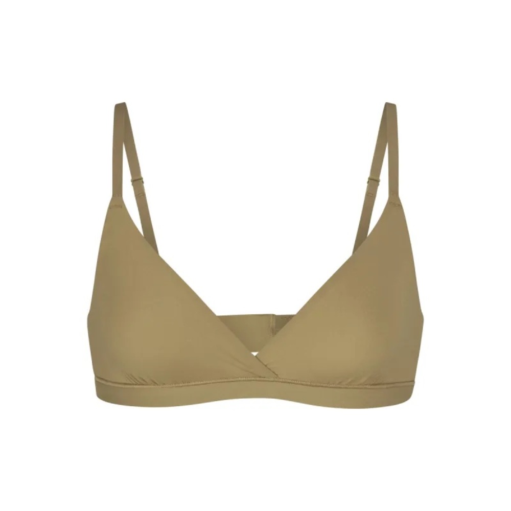Skims fits everybody crossover bralette khaki